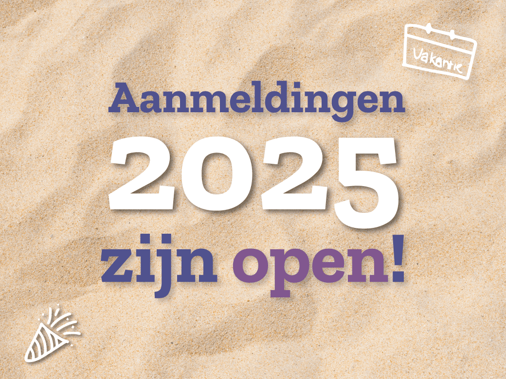 De aanmeldingen zijn open!