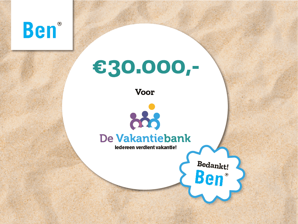 BEN steunt De Vakantiebank